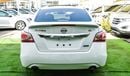 Nissan Altima White color inside Big Ward No.1 fingerprint slot, leather alloy wheels, camera screen control senso