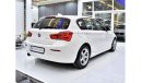 BMW 120i EXCELLENT DEAL for our BMW 120i ( 2019 Model ) in White Color GCC Specs