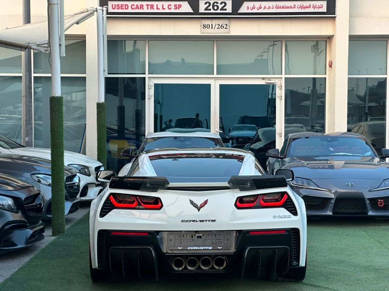 شيفروليه كورفت شيفورليه كورفت C751 جراند سبورت خليجي 2017 فل ابشن صبغ وكاله تشييكات وكاله