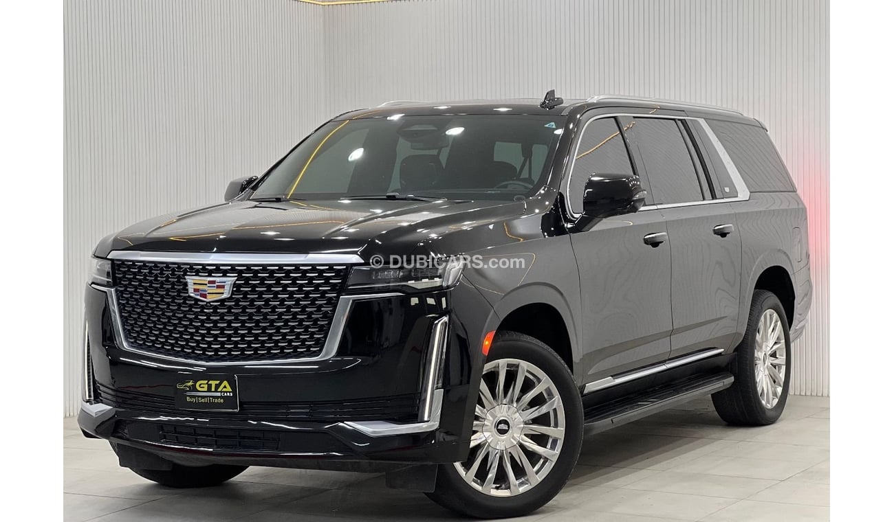 كاديلاك إسكالاد بريميوم لاكجري 2022 Cadillac Escalade LWB, Cadillac Warranty + Service Pack, Full Options, Low Kms, 