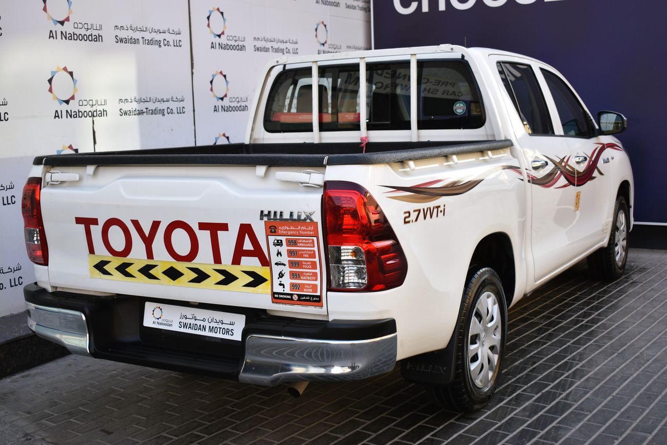 Toyota Hilux AED 1279 PM | 2.7L MT GL DC GCC DEALER WARRANTY