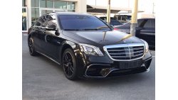 مرسيدس بنز S 550 للبيع  مرسيدس  S 550 موديل 2017 امريكي عليها كت 63 / 2019 فل مواصفات 4 فصوص