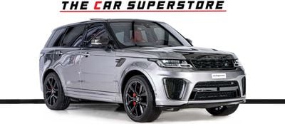 Land Rover Range Rover Sport SVR 5.0L (575 HP) 4WD Carbon Edition-Al Tayer Warranty Until 02/2027-22 Inch High Gloss Black Rims