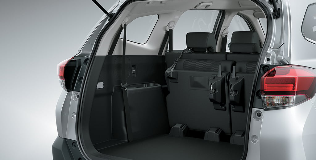 Toyota Rush interior - Boot Space