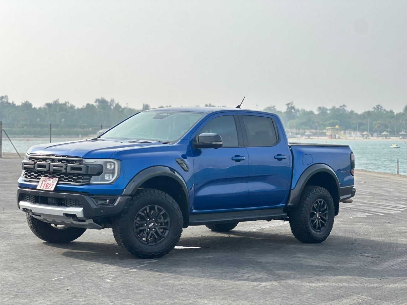 Ford Ranger Raptor Ford Rapter 2023 RHD blue colour with black interior Petro engine