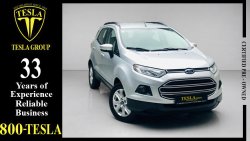 Ford EcoSport LIMITED + LEATHER SEATS + BACK CAMERA / GCC / 2016 / WARRANTY / FULL DEALER SERVICE HST / 485DHS P.M
