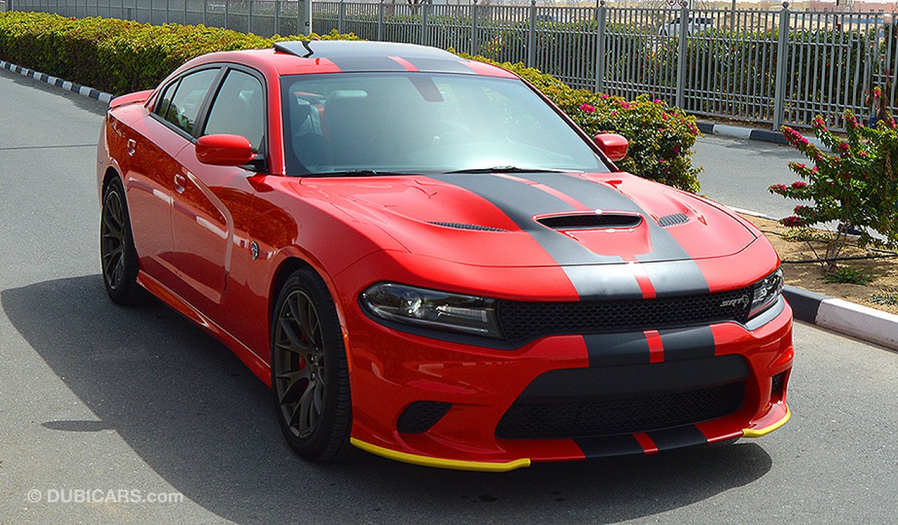 Dodge Charger Hellcat 2018, 6.2 V8 Supercharged HEMI, GCC, 0km with 3 Years or 100,000km Warranty # 707hp