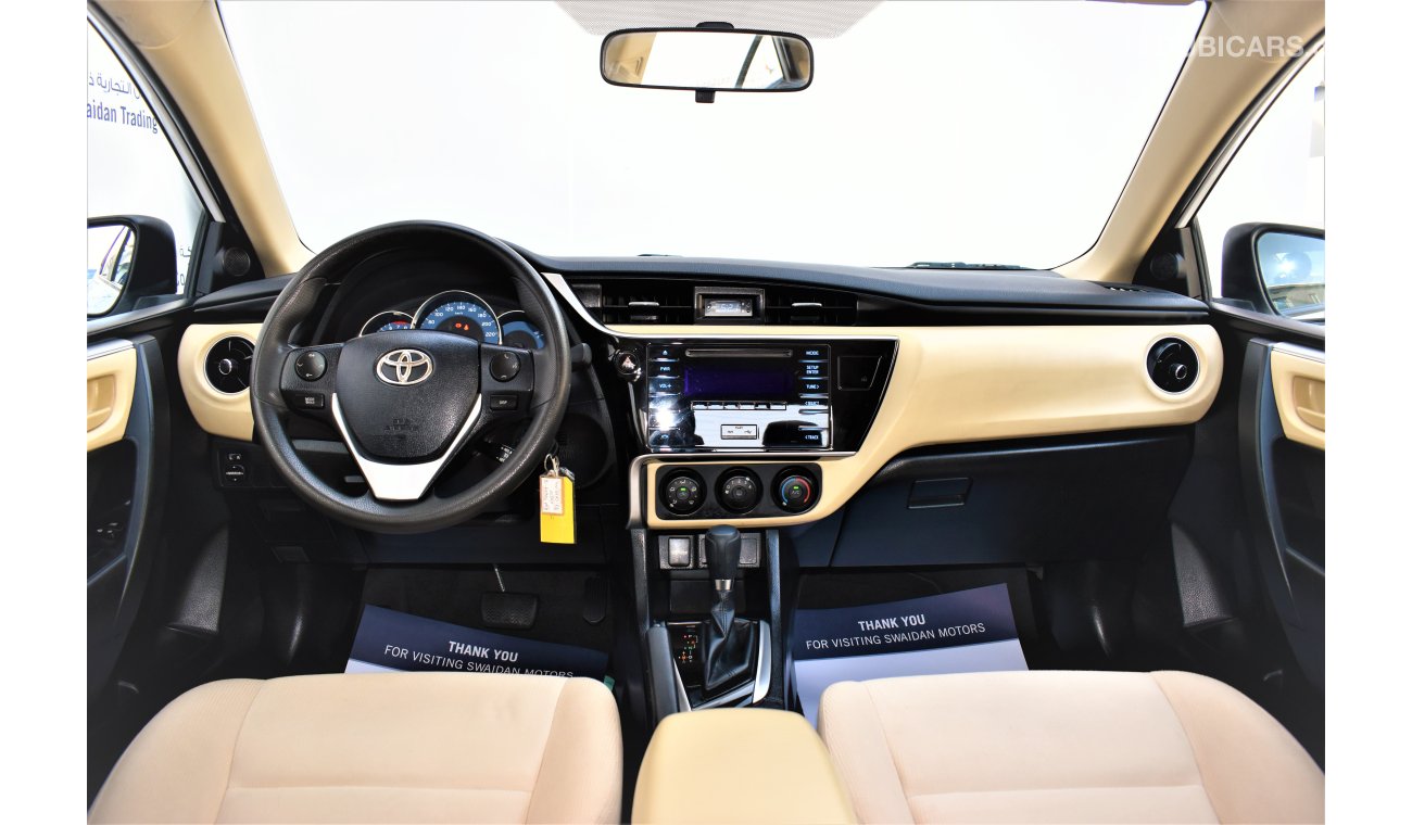 Toyota Corolla AED 1192 PM | 2.0L SE GCC WARRANTY
