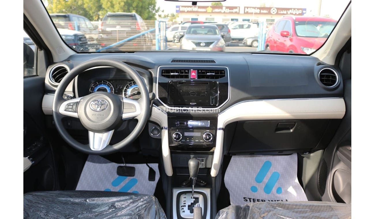 تويوتا راش 2023 | G - 1.5 L AT VVTI - 17" RIMS PETROL FABRIC SEATS, FRONT AND REAR A/C - EXPORT ONLY