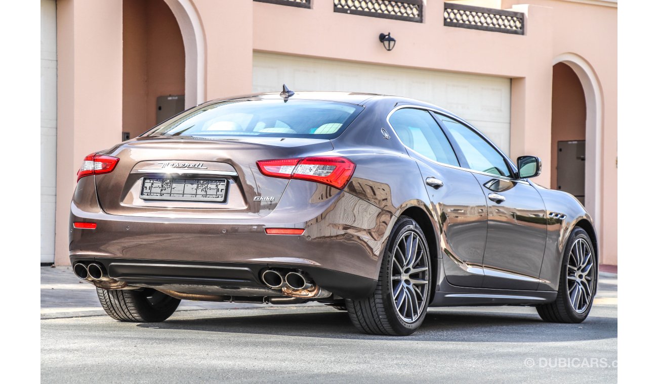 Maserati Ghibli 2016 AED 2,900 P.M with 0% D.P under warranty