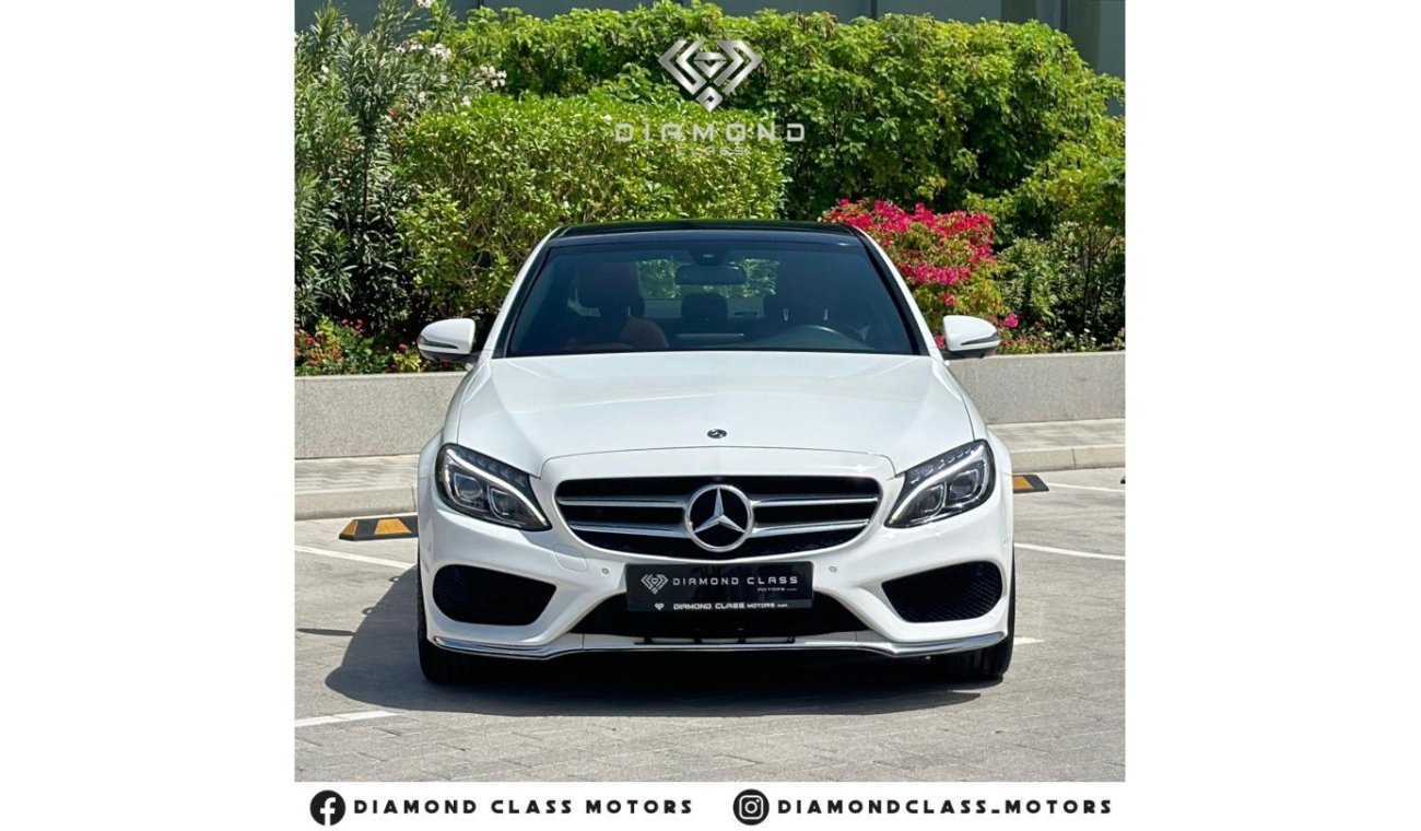 مرسيدس بنز C200 AMG باك مرسيدس بنز C200 خليجي بانوراما، تبريد كراسي ،360 كاميرا،مع سنه ضمان