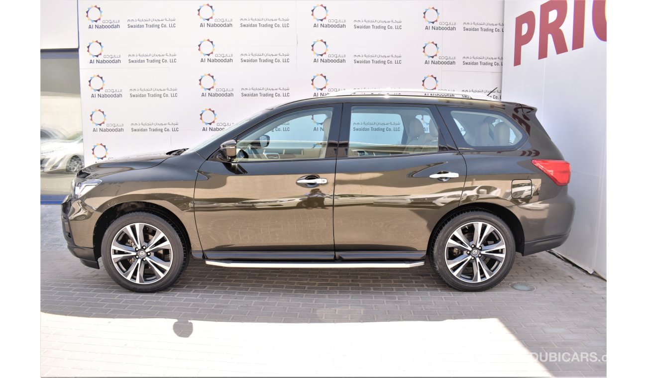 Nissan Pathfinder AED 2150 PM | 0% DP | 3.5L SL FULL OPTION V6 4WD 2018 GCC WARRANTY