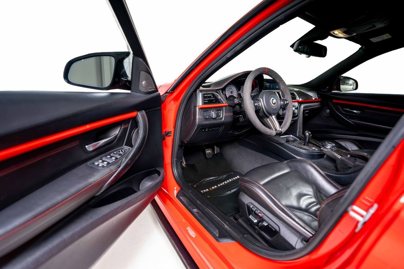 BMW M3 Competition 3.0L Rosso Corsa BMW Individual Color-Carbon Ceramic Brakes-Gold Brake Calipers