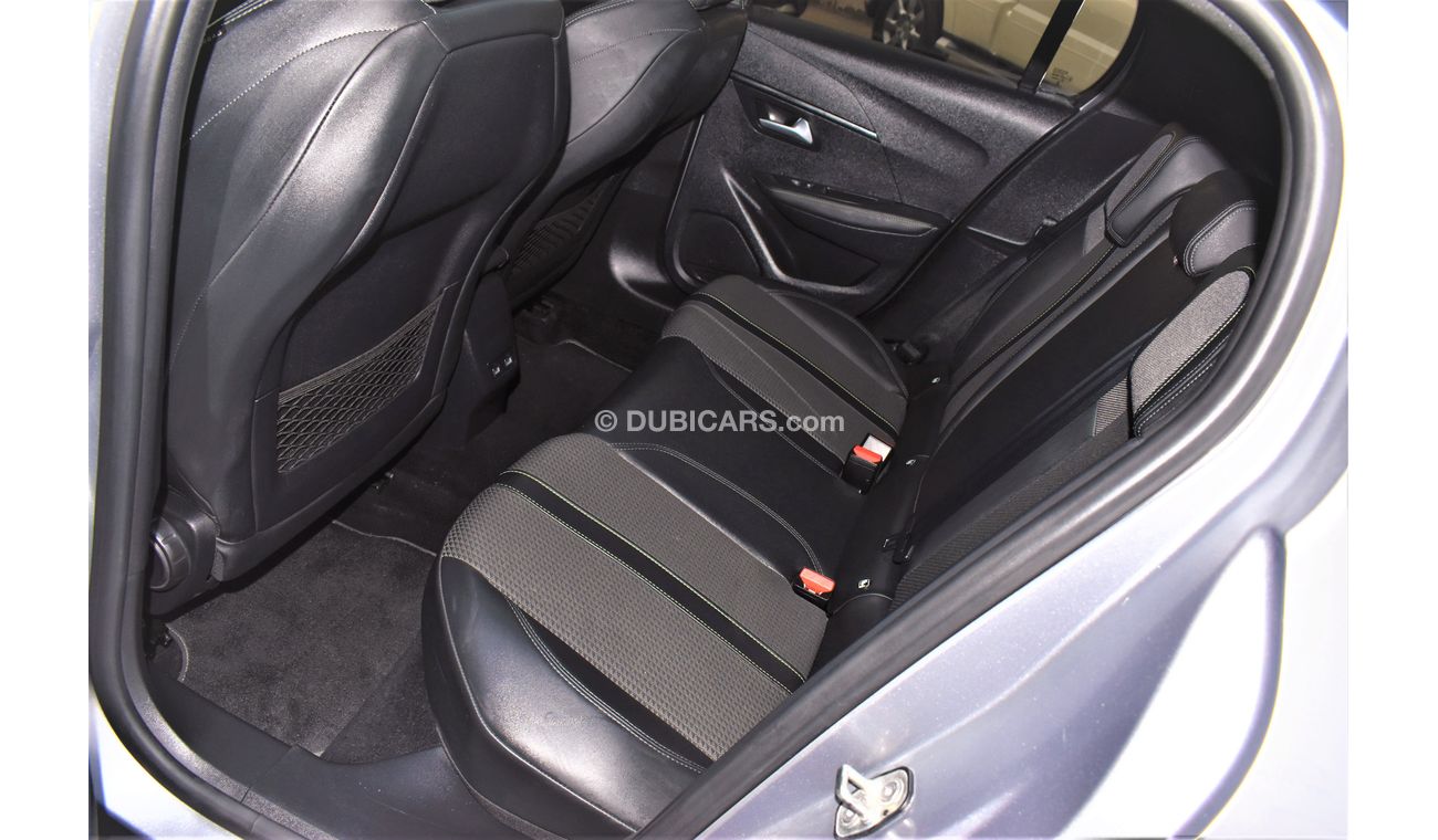 Peugeot 208 AED 703 PM | 1.2L GT GCC AGENCY WARRANTY UP TO 2026 OR 100K KM