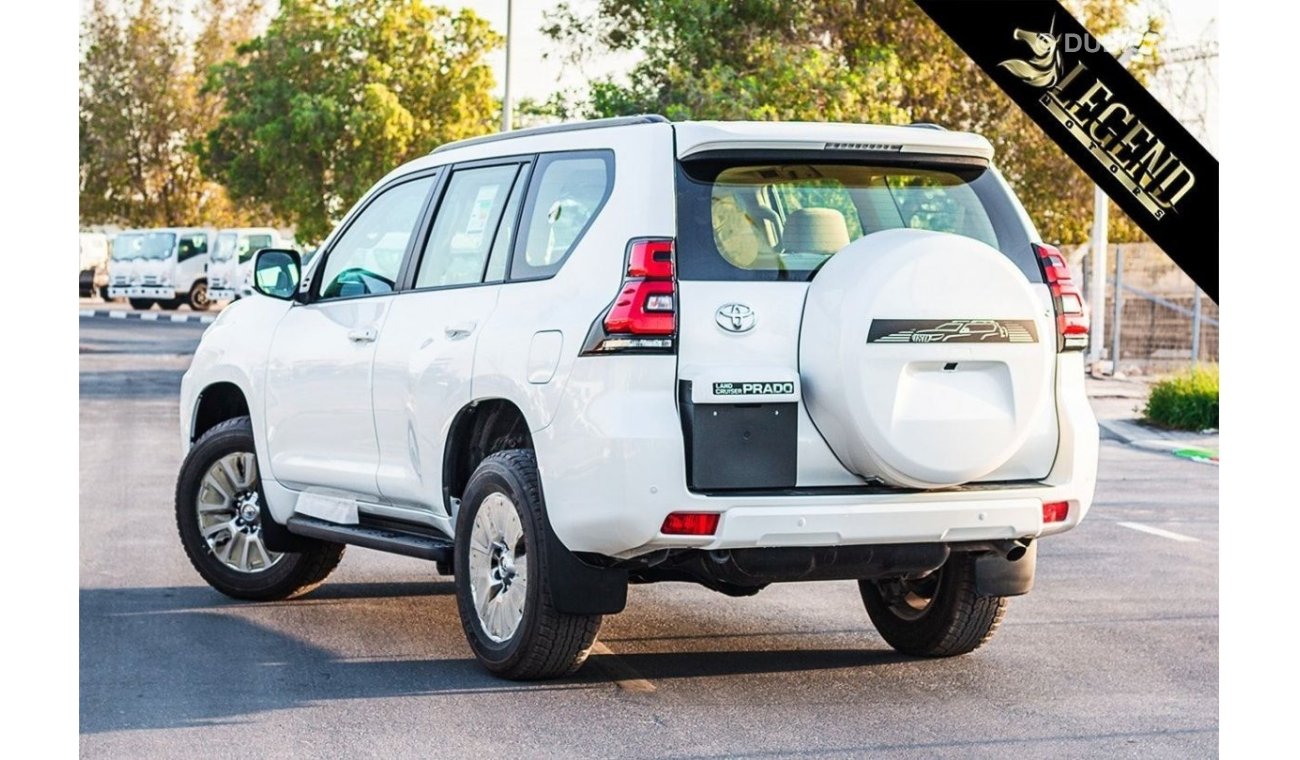 تويوتا برادو 2021 Toyota Prado 4.0L GXR V6 - White inside Beige - Bulk Stock Available | Export Outside GCC