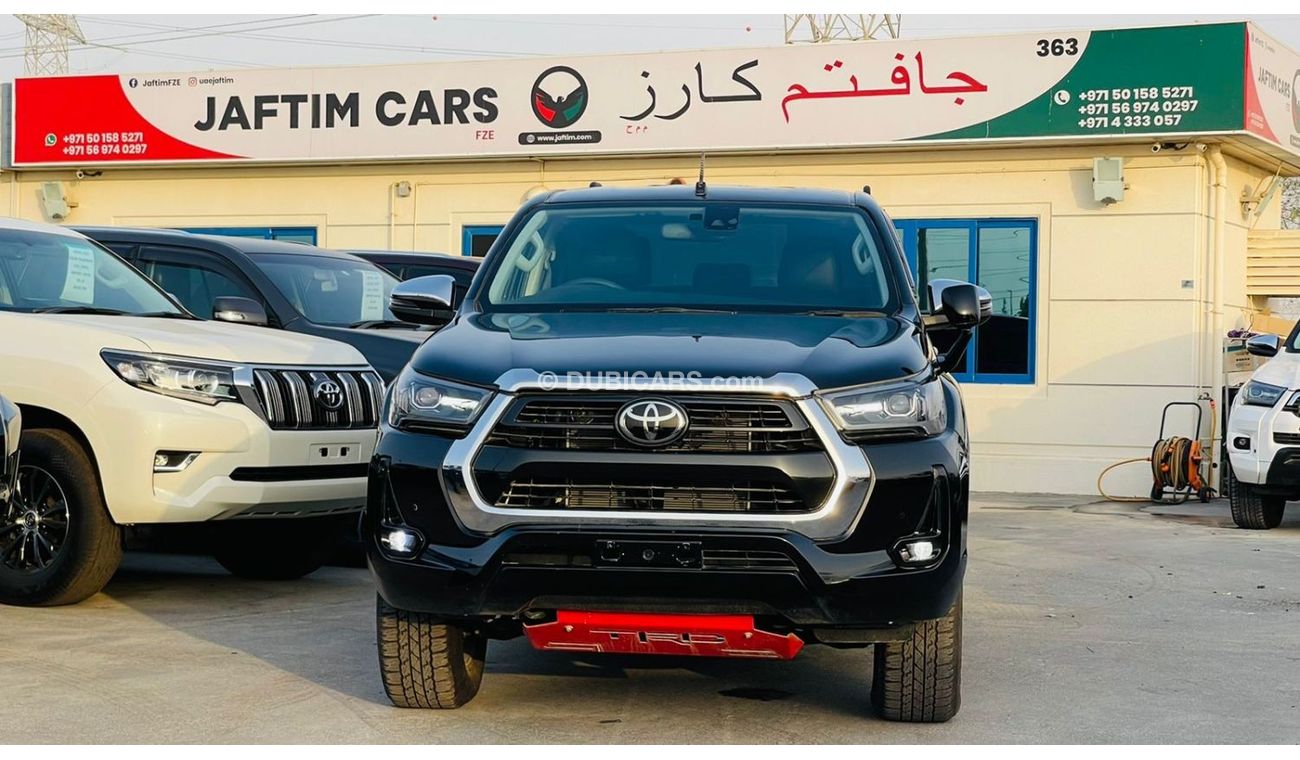 Toyota Hilux 2021 Black Modified [JAPAN Imported] Diesel AT 4WD Push Start 4CYL {RHD} Parking Sensors Premium Con