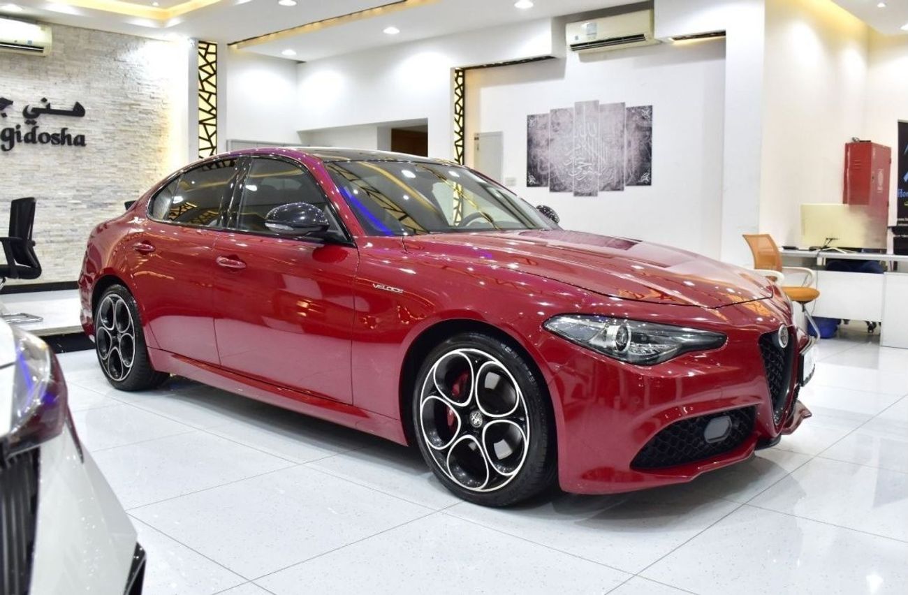 Alfa Romeo Giulia EXCELLENT DEAL for our Alfa Romeo Giulia Q2 Veloce ( 2023 Model ) in Red Color GCC Specs