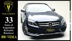 Mercedes-Benz C 200 C200 ///AMG + RED SPORT SEATS + FULL OPTION / GCC / 2016 / UNLIMITED MILEAGE WARANTY / 1,386 DHS P.M