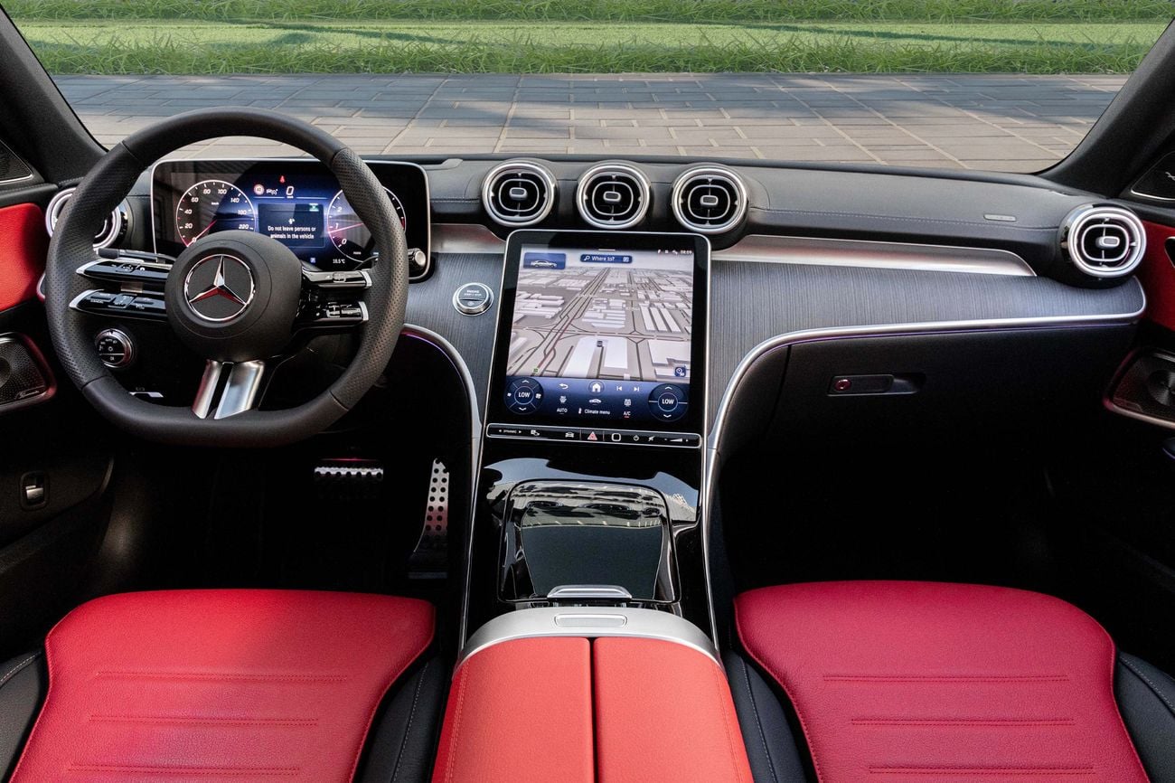 مرسيدس بنز C 200 C200 Premium Plus | 4,309 P.M | 0% Downpayment | AGENCY WARRANTY