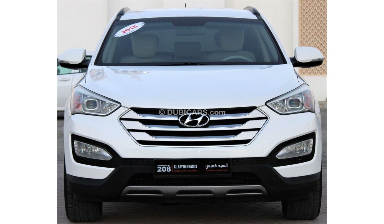 هيونداي سانتا في هيونداي سانتافي 2016 خليجي رقم 2 بحالة ممتازة بدون حوادث نظيفه جدا من الداخل والخارج