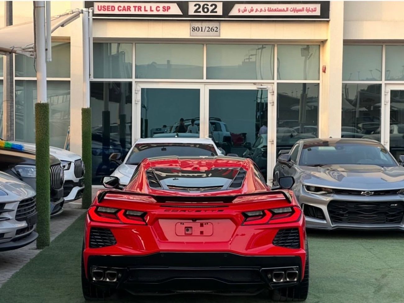 Chevrolet Corvette 3LT 6.2L (490 HP) Coupe CHEVROLET CORVETTE C8 3LT GCC 2022 Service history (under warranty) Competit