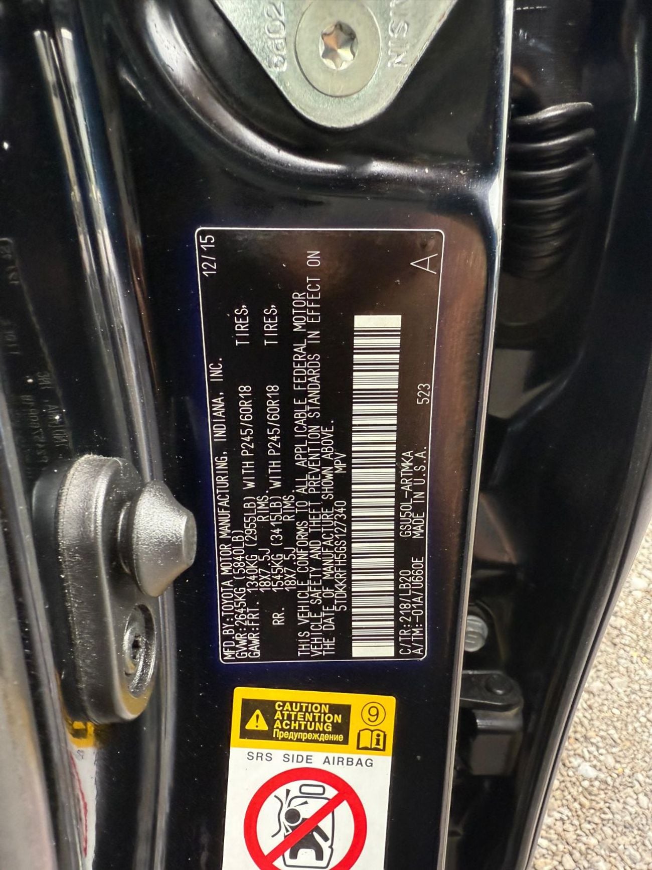 Toyota Highlander 2016 TOYOTA HIGHLANDER XLE LIMITED MOONROOF 3.5 FULL OPTION AWD