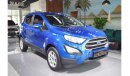 Ford EcoSport Ecosport Trend | GCC Specs | Full Service History | Excellent Condition | Single Owner | Accident Fr