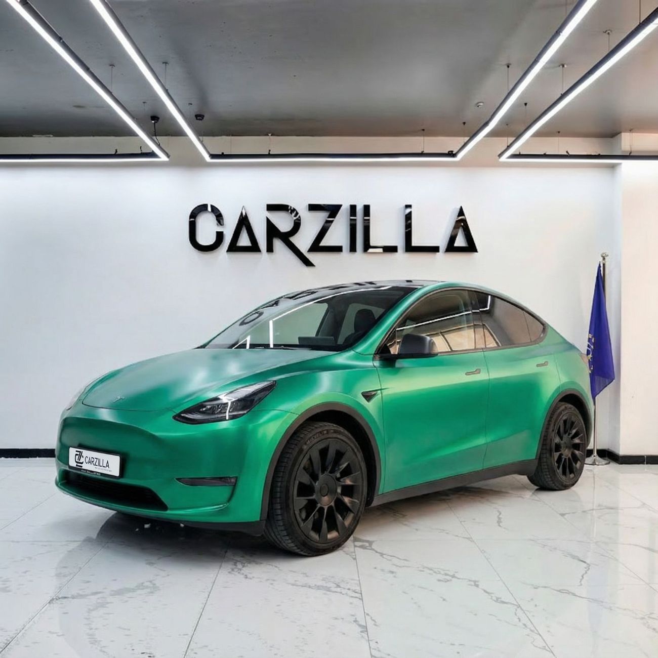 Tesla Model Y Long Range (AWD) AED 1,860 / Monthly l Tesla Model Y 75 kWh l Long Range Electric SUV l Green