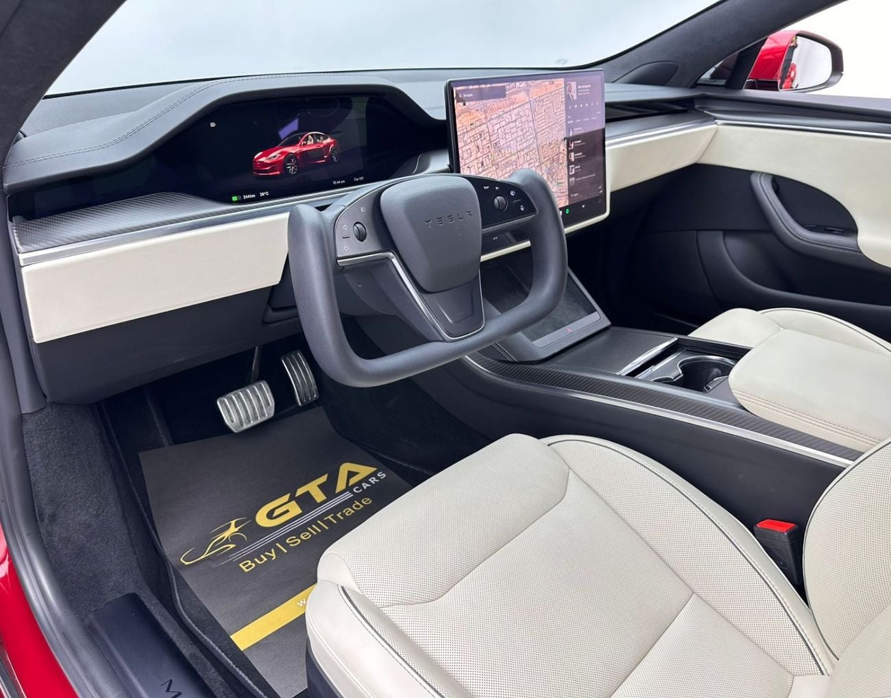 تسلا Model S 2023 Tesla Model S Plaid, 3/2028 Tesla Warranty, Tesla Full Service History, GCC