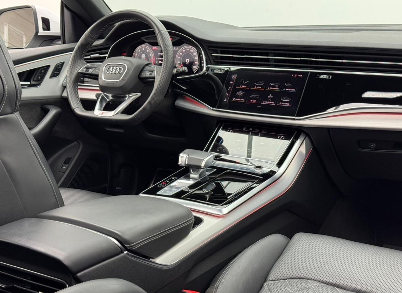 Audi Q8 55 TFSI 2022 Audi Q8 55TFSI Quattro S-line, 4/2027 Audi Warranty And Service Pack, Audi Service Hist