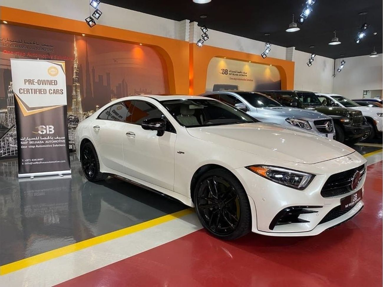مرسيدس بنز CLS 53 AMG Std 3.0L (435 HP) (5 Seater) AED 3,855  EMi @ 0% Down Payment | Under Warranty | Certified Pre-owned