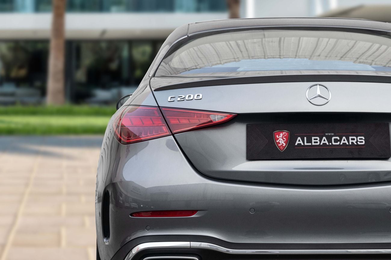 Mercedes Benz C200 C 200 C200 AMG | 3,623 P.M | 0% Downpayment | GARGASH WARRANTY