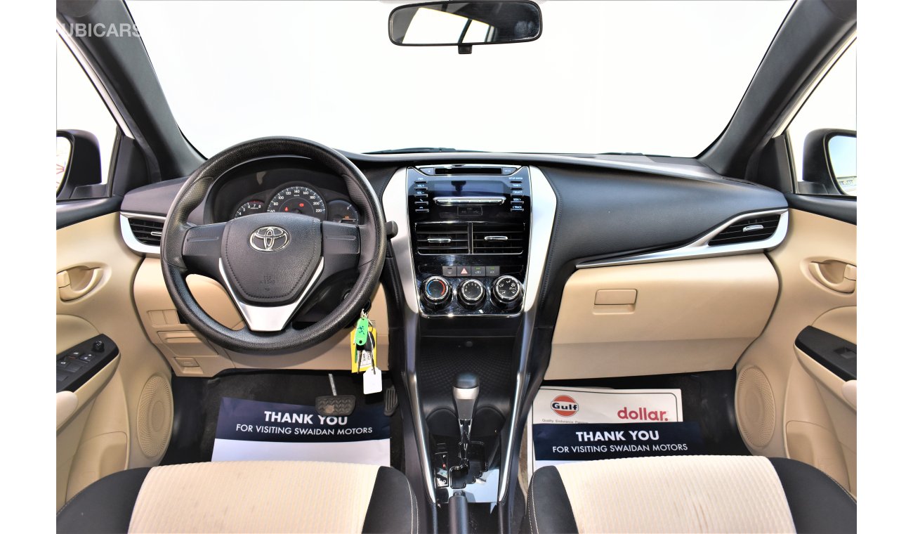 Toyota Yaris 1.3L SE 2018 GCC SPECS DEALER WARRANTY