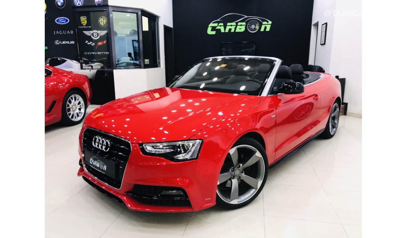 Audi A5 S-LINE CONVERTIBLE - 2016 - GCC - ONE YEAR WARRANTY D