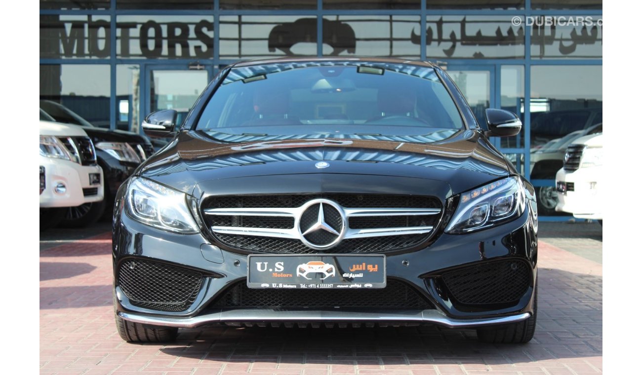 مرسيدس بنز C 200 AMG GCC 2015 LOW MINT IN CONDITION