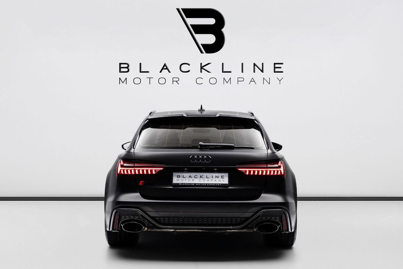 أودي RS6 BUY NOW, PAY 2027 | THE BLACKLINE STANDARD | June 2028 Audi Warranty, GCC
