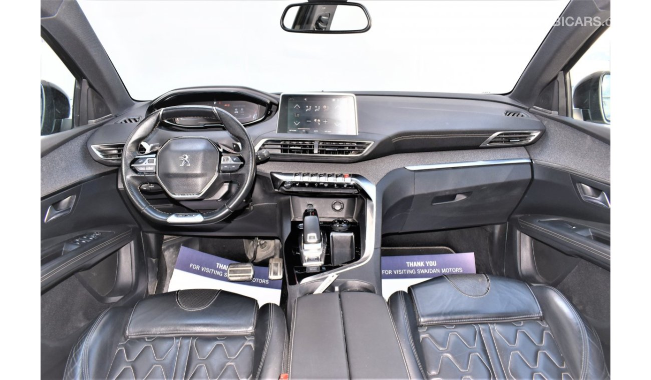 Peugeot 3008 AED 2154 PM | 1.6L GT LINE GCC AGENCY WARRANTY
