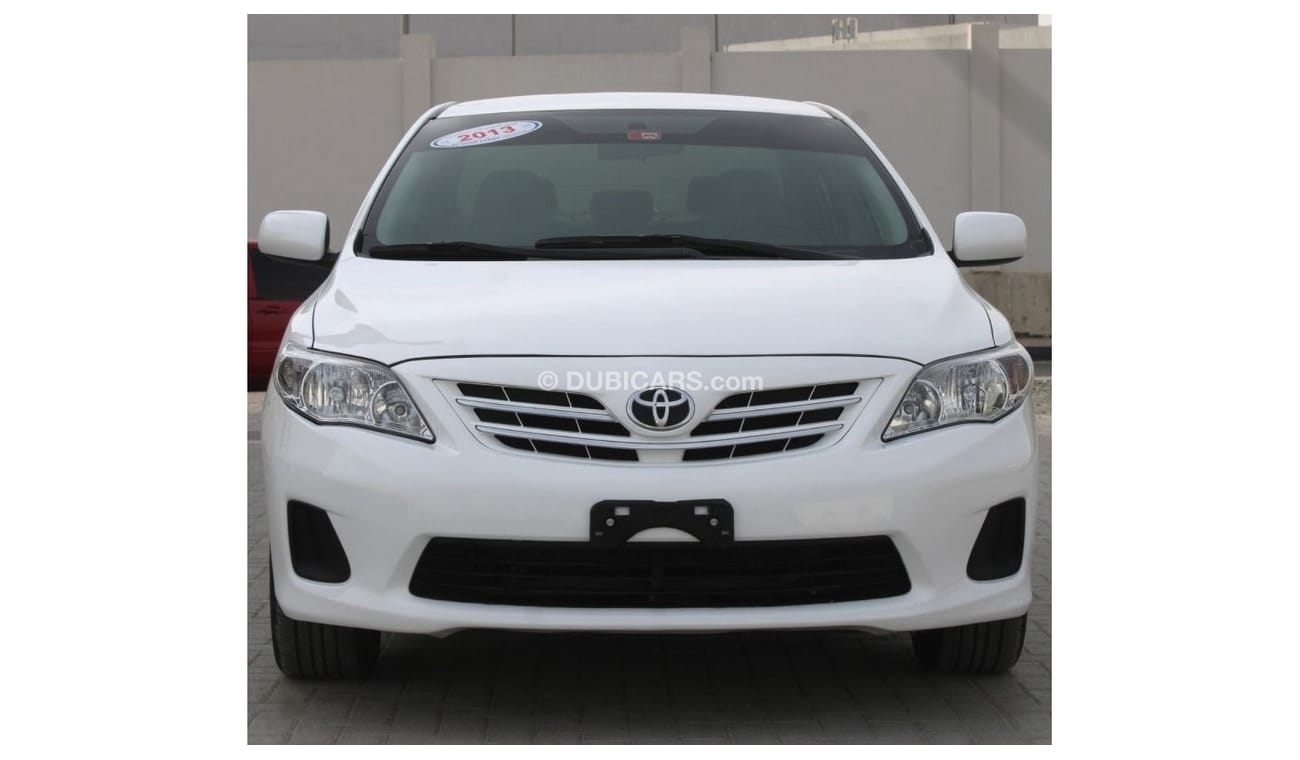 تويوتا كورولا XLI تويوتا كرولا 2013 ابيض خليجي 1.6 بحالة ممتازة بدون حوادث