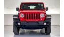 Jeep Wrangler Sport | 1 year free warranty | 1.99% financing rate | Flood Free