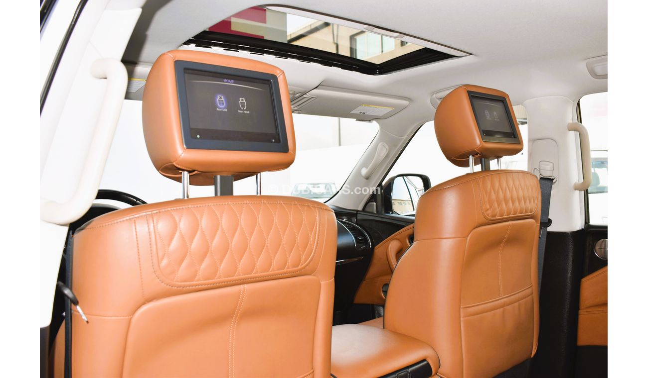 إنفينيتي QX80 AED 3359 PM | LUXURY 5.6L V8 4WD GCC DEALER WARRANTY