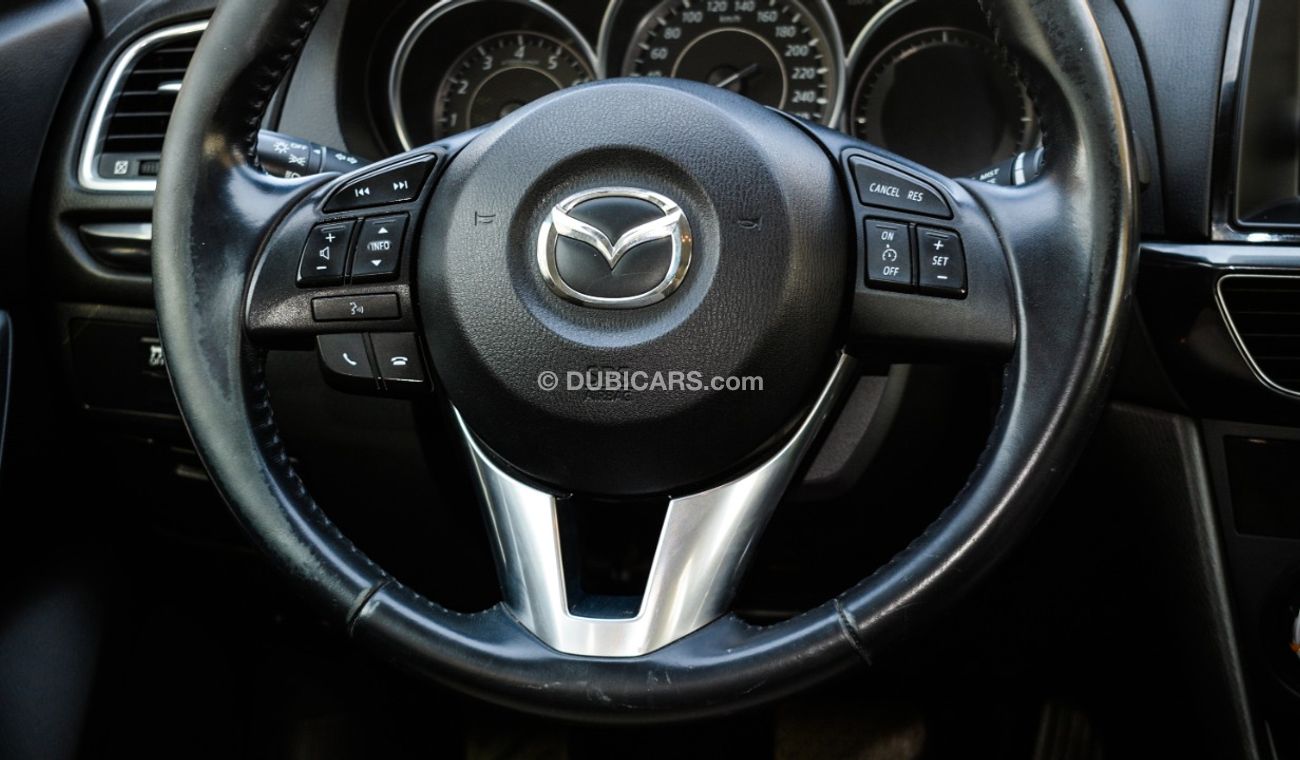 مازدا 6 خليجى رقم 2 مثبت سرعة تحكم كاميرا شاشة ريموت مرايا كهرباء تحكم بحالة ممتازة لاتحتاج لأى مصاريف .