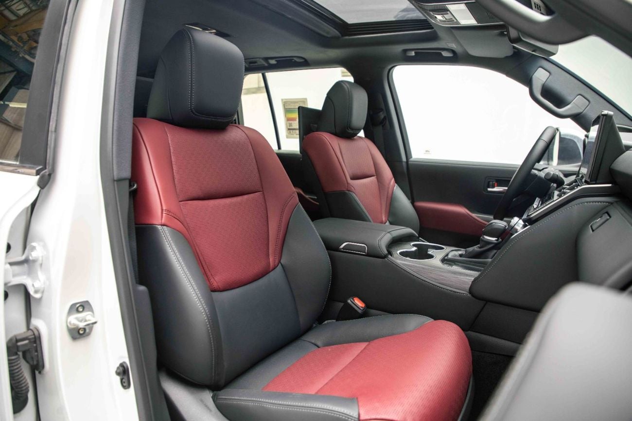 Toyota Land Cruiser VXR 3.5L - Platinum White Pearl Inside Red | Export Only