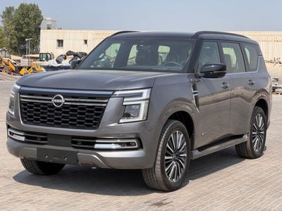 Nissan Patrol LE PLATINUM CITY (Exterior: GRAY + BLACK ROOF Interior: BURGANDY)