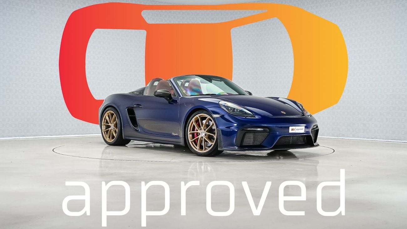 Porsche 718 Spyder 718 Spyder PDK | AED 7,162 PM | Warranty March 2027 | GCC
