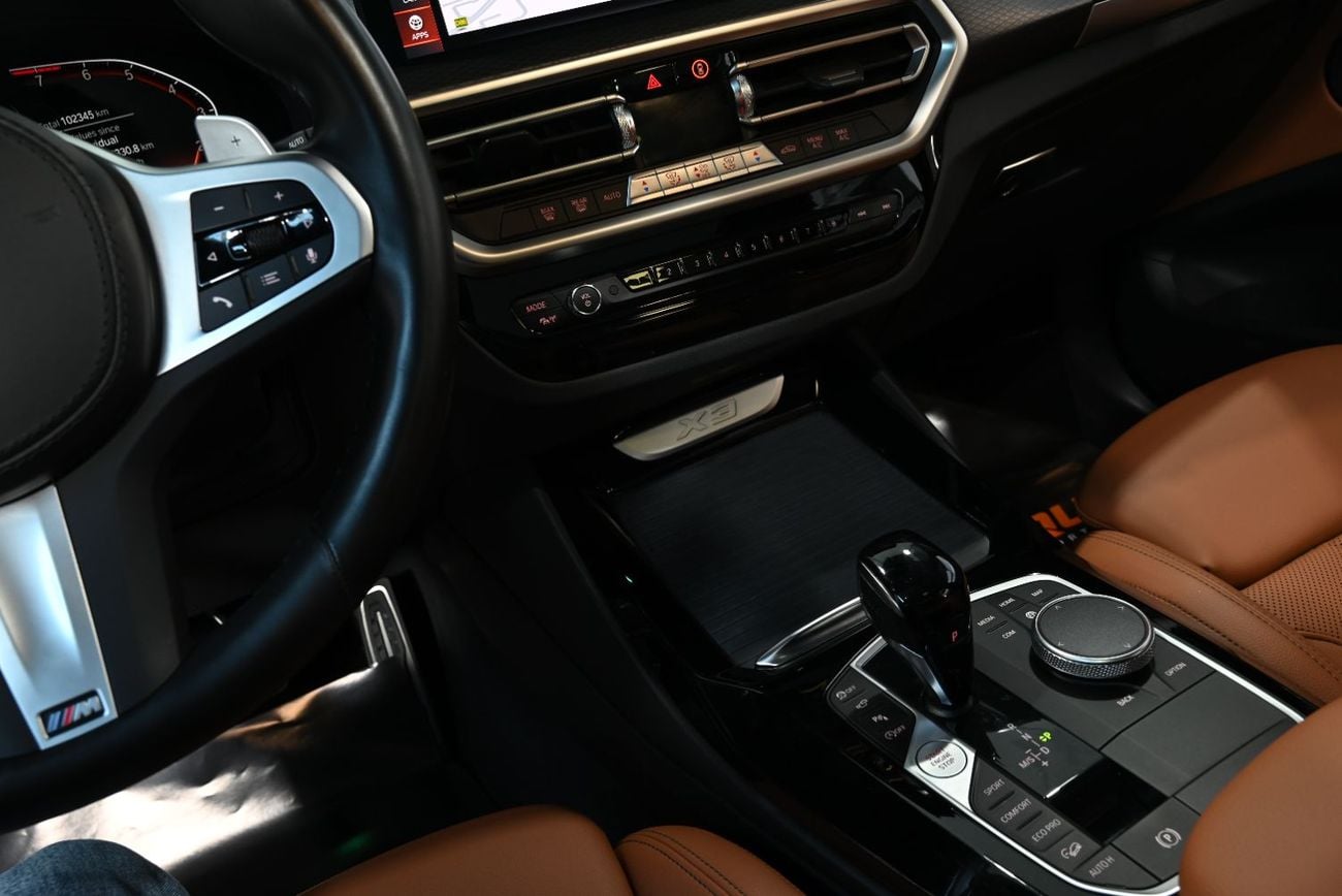 بي أم دبليو X3 XDRIVE 30i M SPORT بي إم دبليو X3 xDrive30i M Sport موديل 2022، ضمان بي إم دبليو وخدمة حتى مايو 2027، سجل صيانة بي إم د