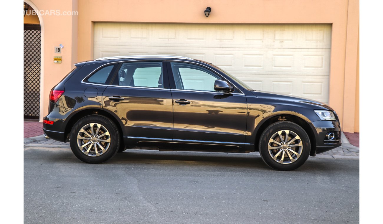 Audi Q5 40 TFSI (With Sunroof) 2016 GCC under Warranty with Zero Down-Payment.