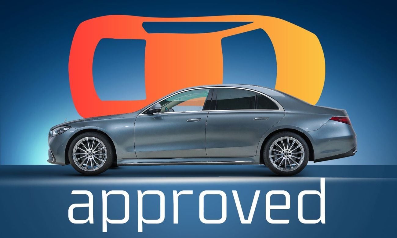 مرسيدس بنز S 500 AMG Line | AED 5,250 PM | Warranty Service Pack 2027, Super Low KM |