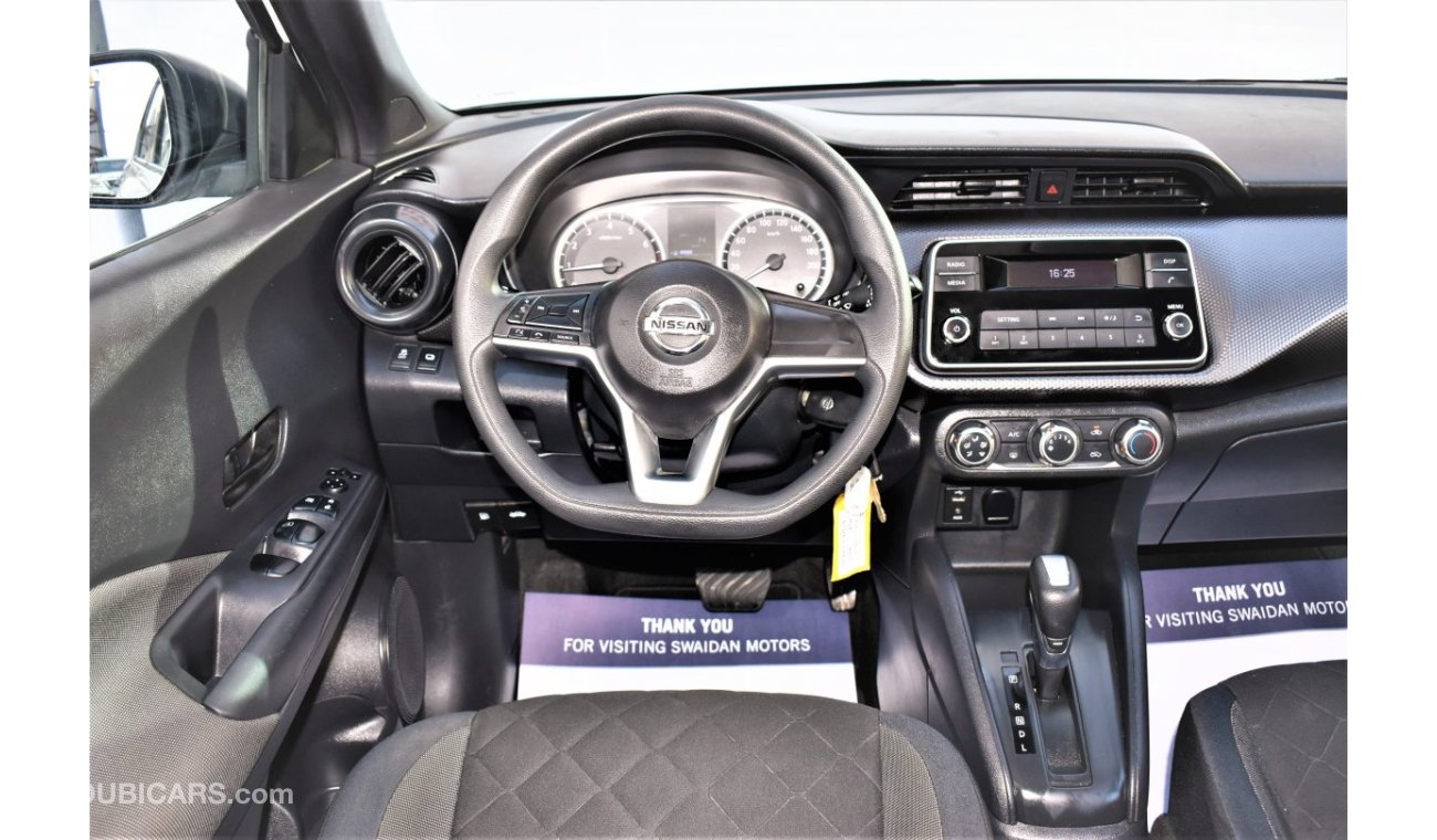 Nissan Kicks AED 1100 PM | 1.6L S GCC DEALER WARRANTY