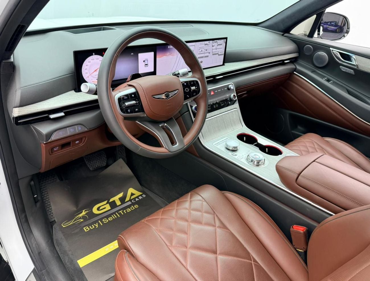 جينيسس GV80 Royal 3.5L AWD 2025 Genesis GV80 Royal, 2030 Genesis Warranty + Service Pack, Very Low Km, 7 Seater,