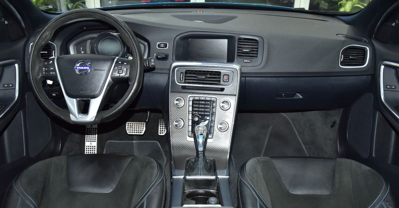 Volvo V60 EXCELLENT DEAL for our Volvo V60 Polestar T6 ( 2016 Model ) in Blue Color GCC Specs